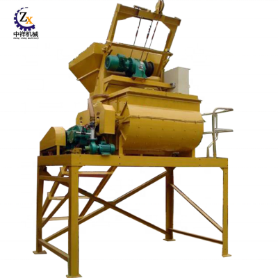 JS500 twin shaft Large capacity weigh batching concrete mixer