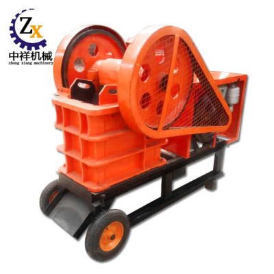 Mobile diesel engine mini small laboratory pe 150x250 jaw crusher for sale